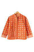 The Charlotte Jacket in Orange Marigold