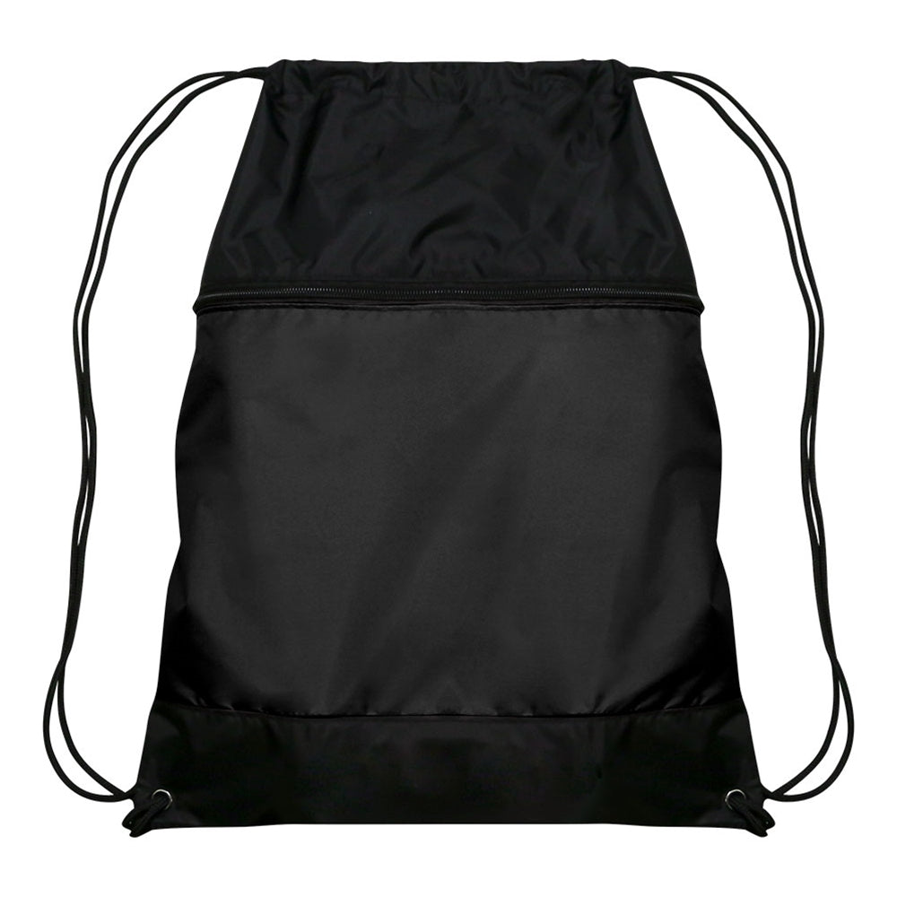 CHAMPRO SPORTSWEAR DRAWSTRING BAG WITH ZIPPER POCKET