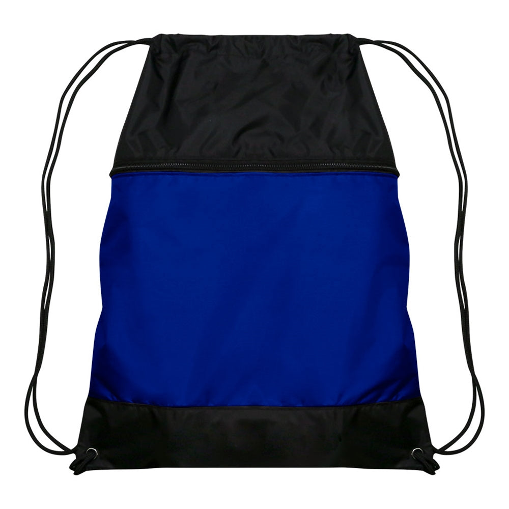 CHAMPRO SPORTSWEAR DRAWSTRING BAG WITH ZIPPER POCKET