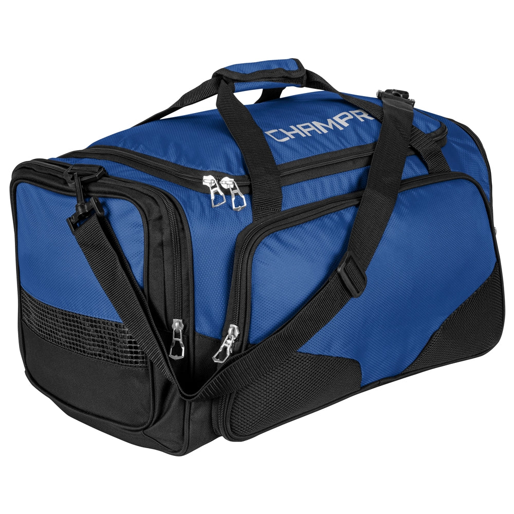 CHAMPRO LACROSSE PERSONAL GEAR DUFFEL BAG BLACK 20" X 12" X 12"