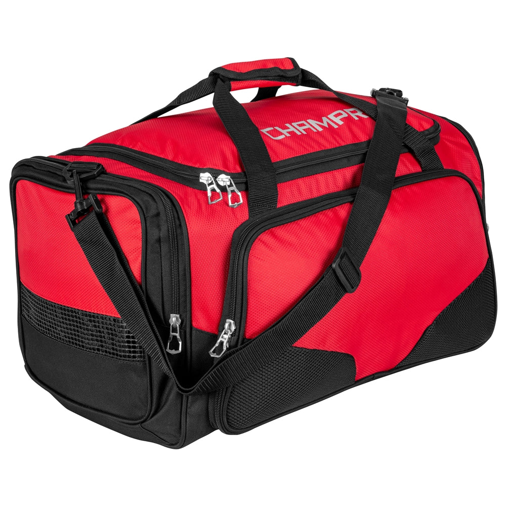 CHAMPRO LACROSSE PERSONAL GEAR DUFFEL BAG BLACK 20" X 12" X 12"