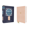 NIV Study Bible, Fully Revised Edition (Study Deeply. Believe Wholeheartedly.), Cloth Over Board, Pink, Red Letter, Comfort Print - Hardcover
