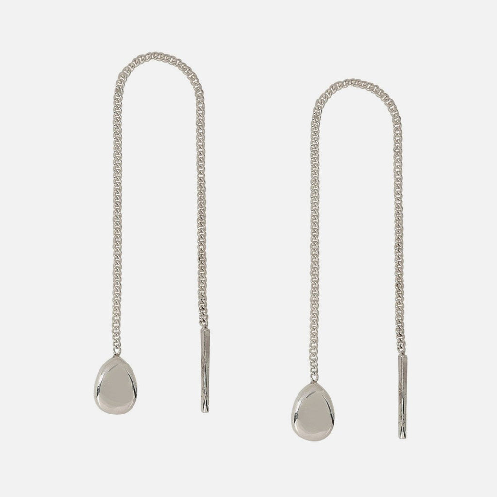 Balanced Sterling Silver Long Earrings