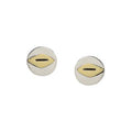 Geometric Mixed Metal Post Earrings