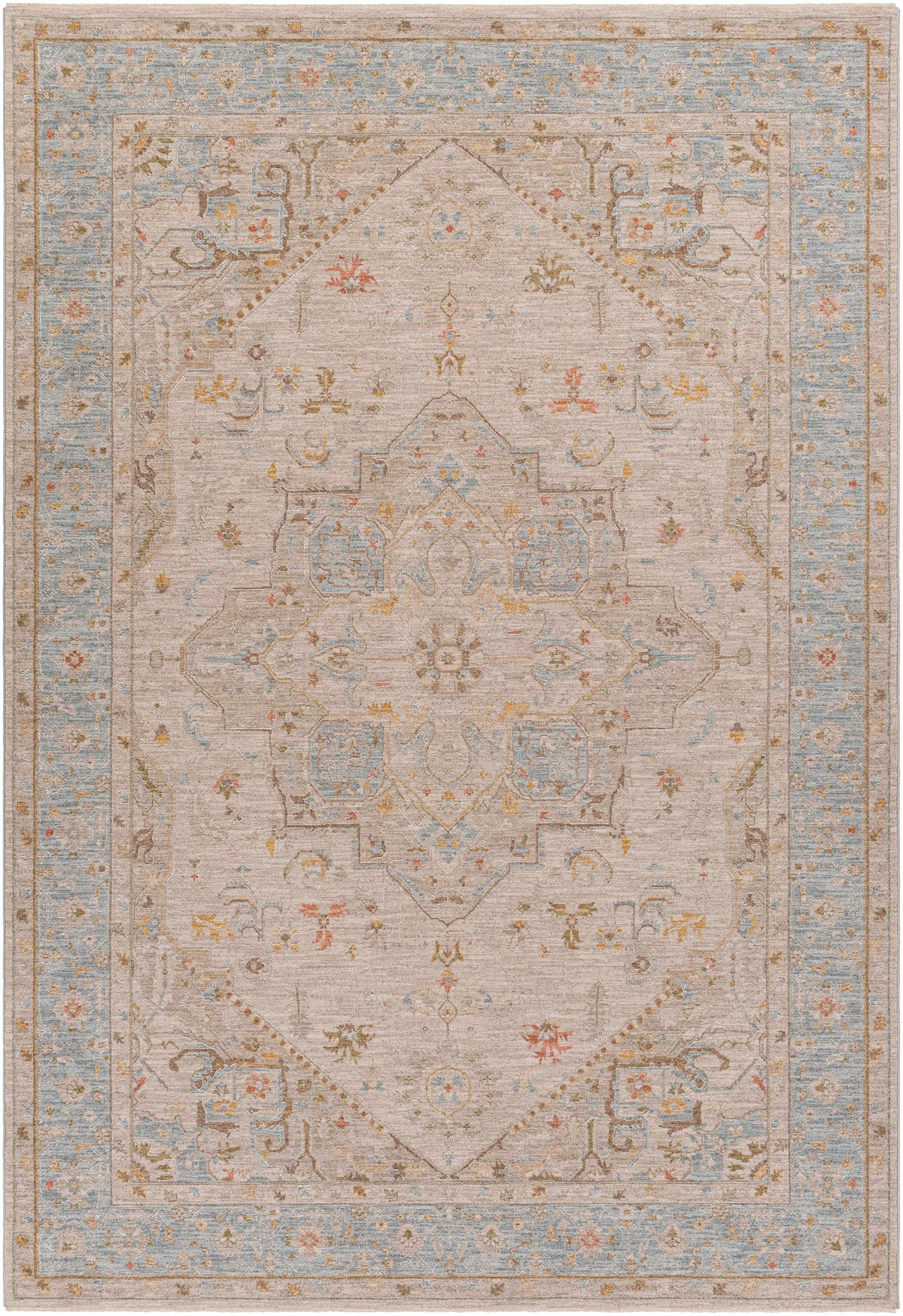 Ehan Cream Thick Luxe Oushak Rug