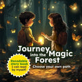 Journey into the Magic Forest: Choose your own path - Decodable story book. - Paperback