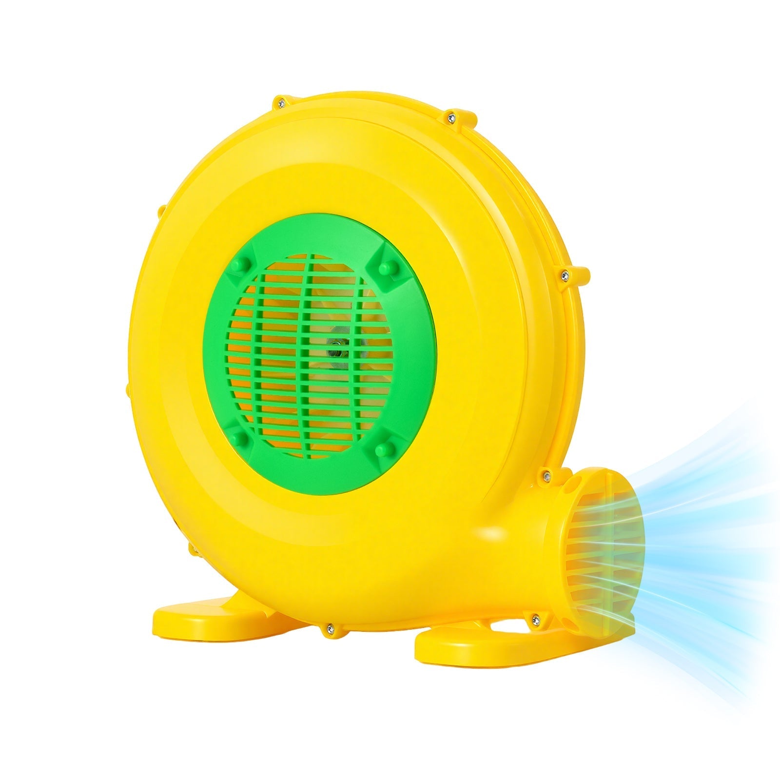 610W Bounce House Blower with Handle and Ground Stakes