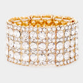 Rhinestone Crystal Stretch Evening Bracelet