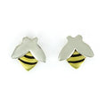 Bee Sterling & Brass Post Earrings