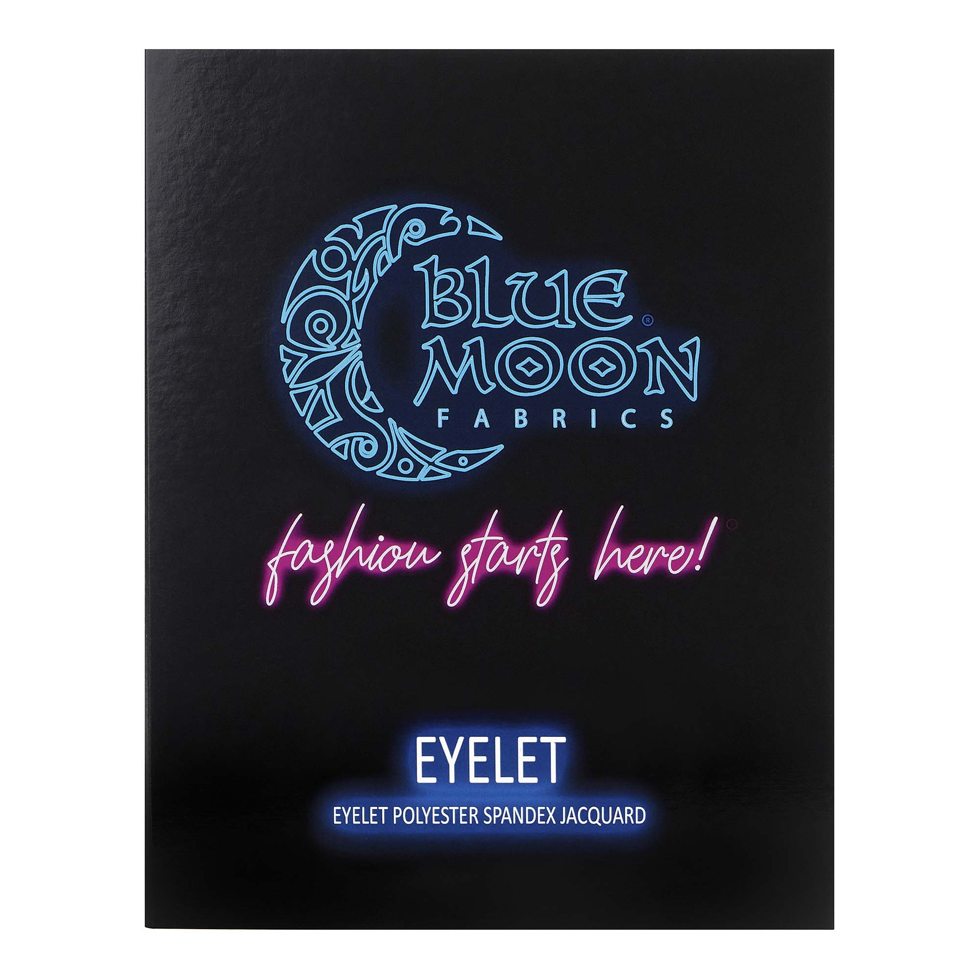 Eyelet Polyester Spandex Jacquard Spandex Color Card | Blue Moon Fabrics
