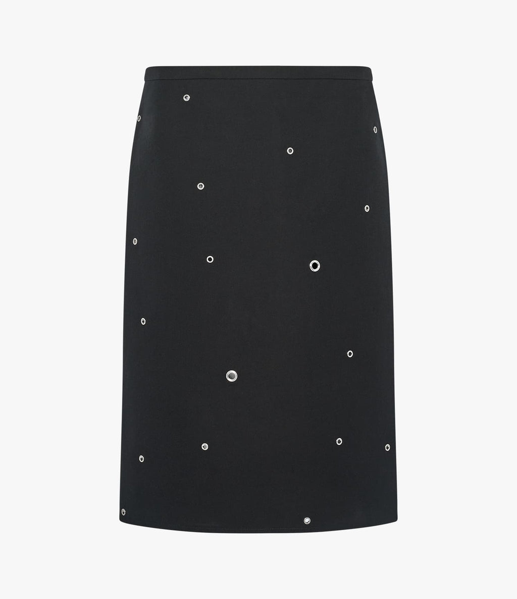 Eyelet Skirt | Black