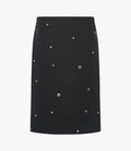 Eyelet Skirt | Black
