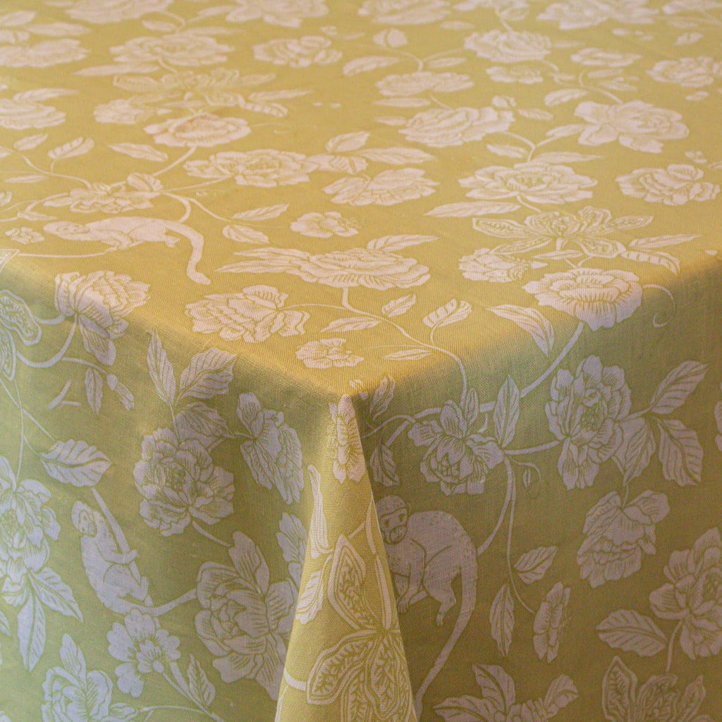 100% Premium Linen - Eden Flora Parlour Tablecloth
