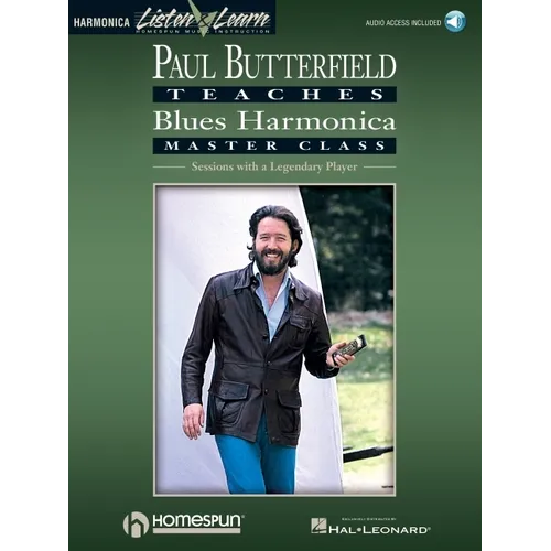 Paul Butterfield - Blues Harmonica Master Class Book/Online Audio [With CD] - Paperback