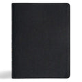 CSB Men of Character Bible, Revised and Updated, Black Genuine Leather - Leather