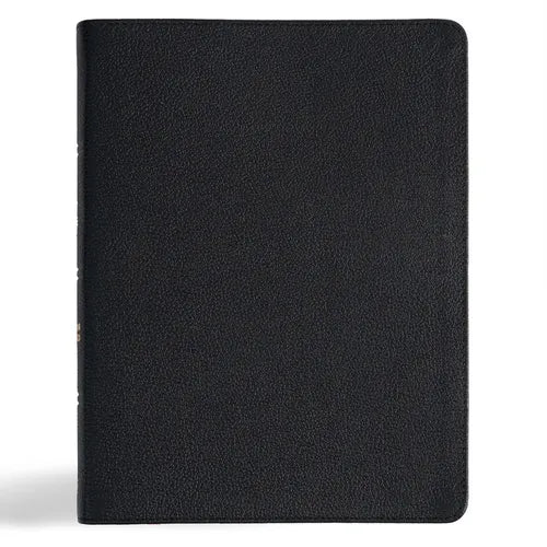 CSB Men of Character Bible, Revised and Updated, Black Genuine Leather - Leather