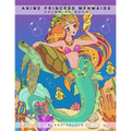 Coloring book ANIME Princess Mermaids - Paperback