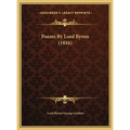 Poems By Lord Byron (1816) - Hardcover
