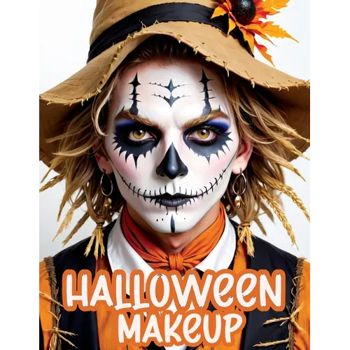 Halloween Makeup: A Beginner's Friendly Step-by-Step Guide to Easy and Professional Face Painting Instructions for Men and Teens, in Full Color - Paperback