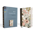Niv, Thinline Bible, Cloth Over Board, Floral, Red Letter Edition, Comfort Print - Hardcover