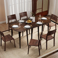 Extendable Dining Table Set with 2 Half-Round and 1 Rectangular Tables
