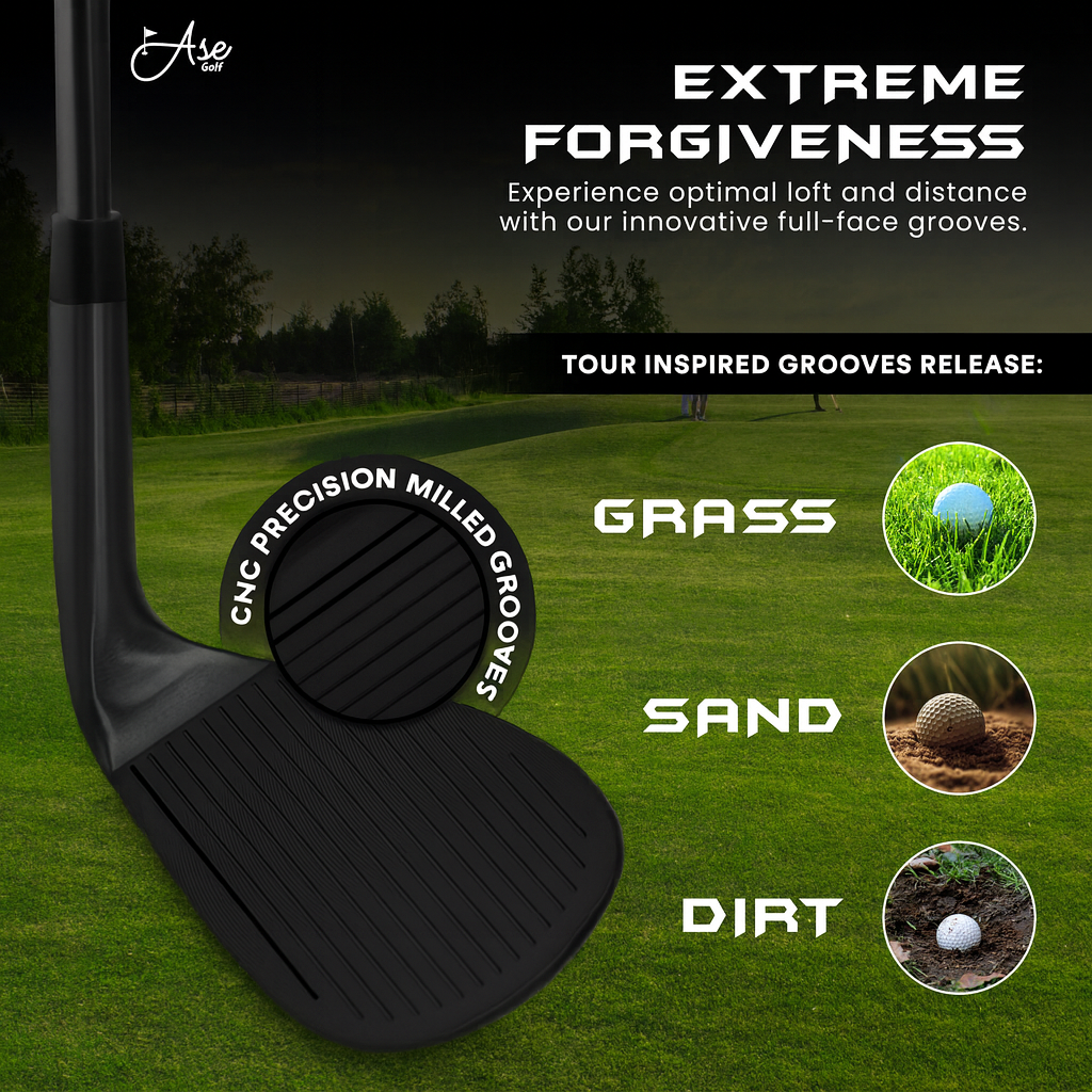Ase BLACKOUT 3-Piece Wedge Set (52,56,60) *Backorder*