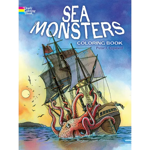 Sea Monsters Coloring Book - Paperback