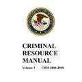 Criminal Resource Manual: 2000-2500 - Paperback