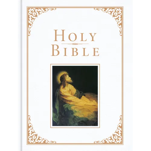 KJV Family Bible, White Imitation Leather Over Board: Holy Bible - Imitation Leather