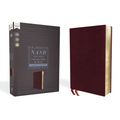 Nasb, Thinline Bible, Large Print, Bonded Leather, Burgundy, Red Letter Edition, 1995 Text, Comfort Print - Bonded Leather