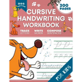 Cursive Handwriting Workbook for Kids: Dog Edition: A Fun and Engaging Cursive Writing Exercise Book for Homeschool or Classroom (Master Letters, Word - Paperback