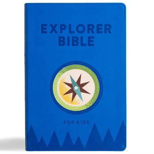 KJV Explorer Bible for Kids, Royal Blue Leathertouch: Placing God's Word in the Middle of God's World - Imitation Leather