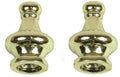 FINIAL 1-1/4" BRASS PK/2