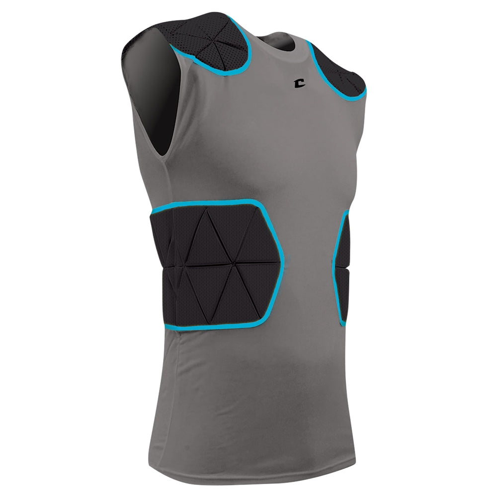 CHAMPRO FOOTBALL TRI-FLEX COMPRESSION SHIRT WITH CUSHION SYSTEM