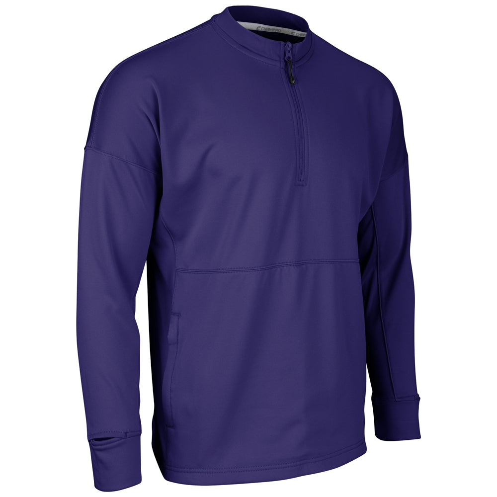 CHAMPRO SPORTSWEAR LINEUP FLEECE MEN'S 1 AND 4 ZIP CREW
