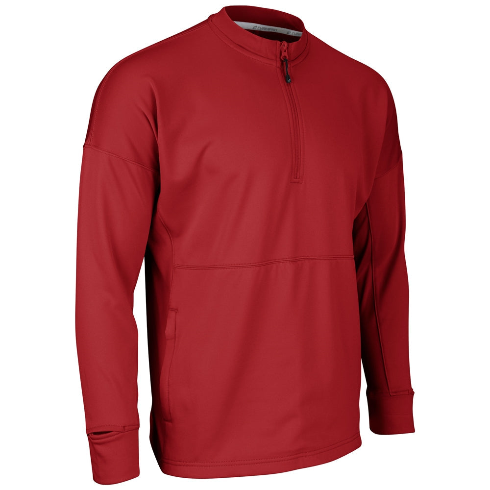 CHAMPRO SPORTSWEAR LINEUP FLEECE MEN'S 1 AND 4 ZIP CREW