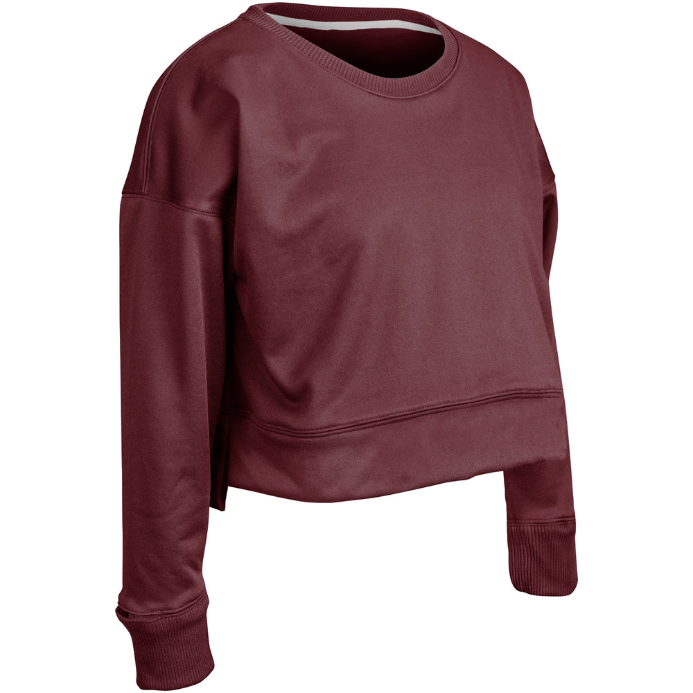 CHAMPRO SPORTSWEAR LINEUP FLEECE WOMEN'S CROP CREW