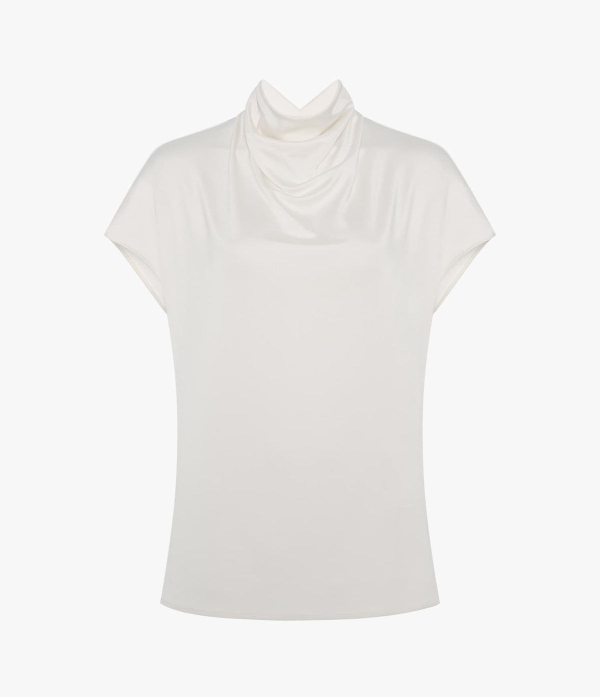 Fluid Cowl Neck Top | Off White