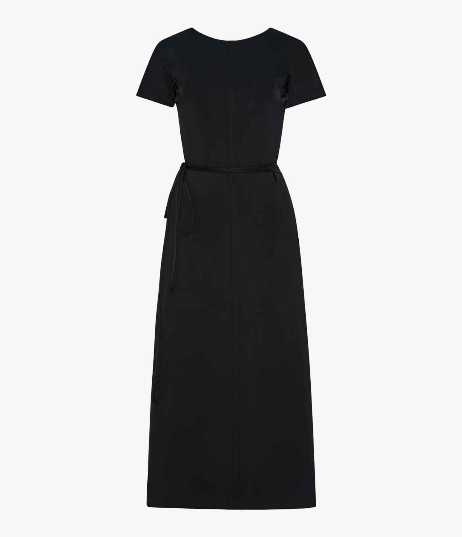 Fluid Wrap Dress | Black