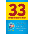 33 Simple Strategies for Faculty: A Week-By-Week Resource for Teaching First-Year and First-Generation Students - Paperback