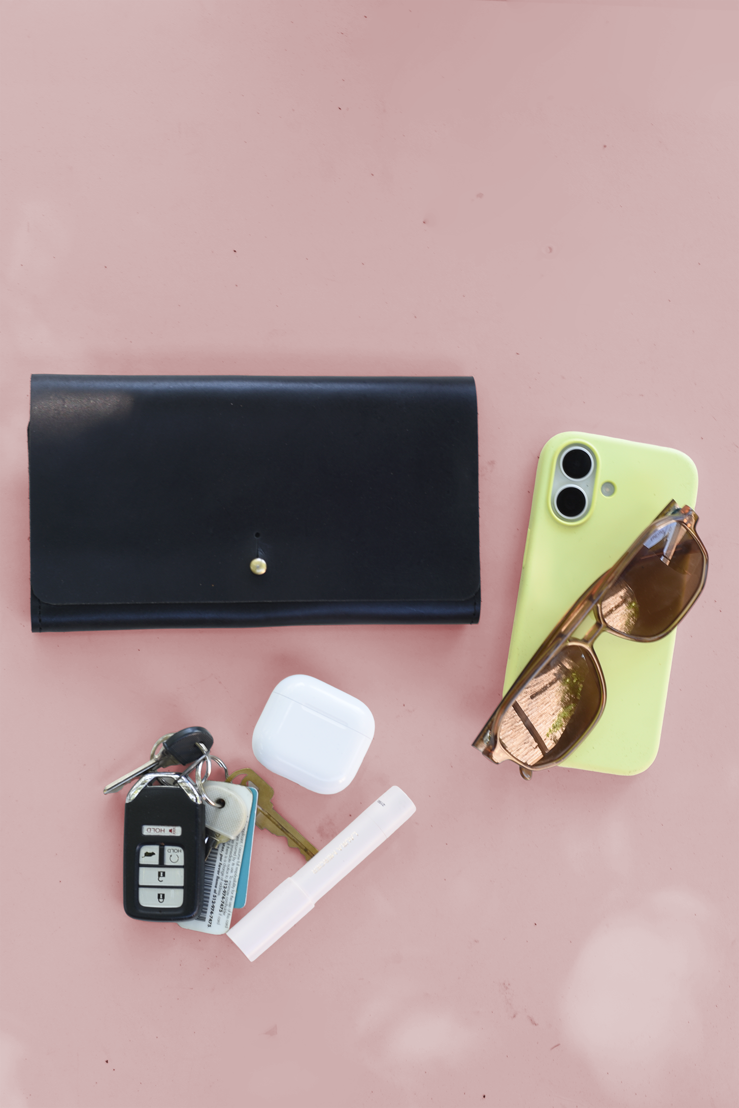Fold Over Leather Wallet