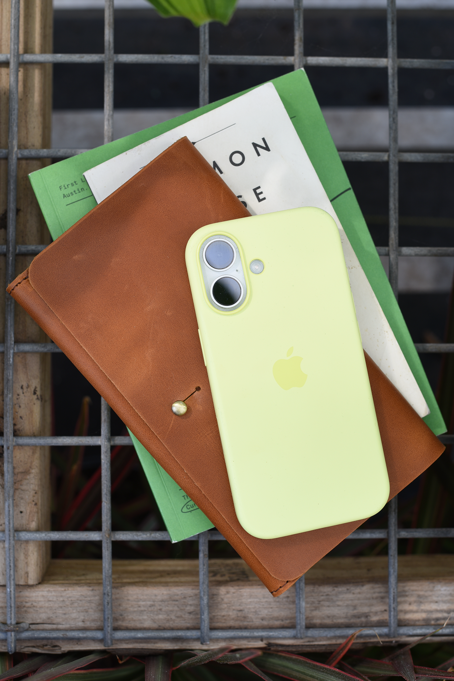 Fold Over Leather Wallet