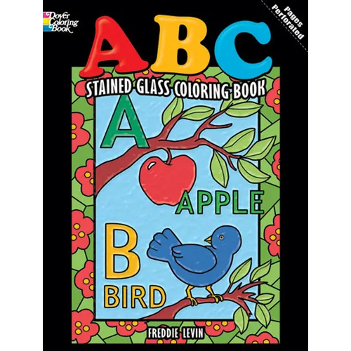 ABC Stained Glass Coloring Book - Paperback