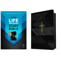 NLT Boys Life Application Study Bible, Tutone (Leatherlike, Neon/Black, Indexed) - Imitation Leather