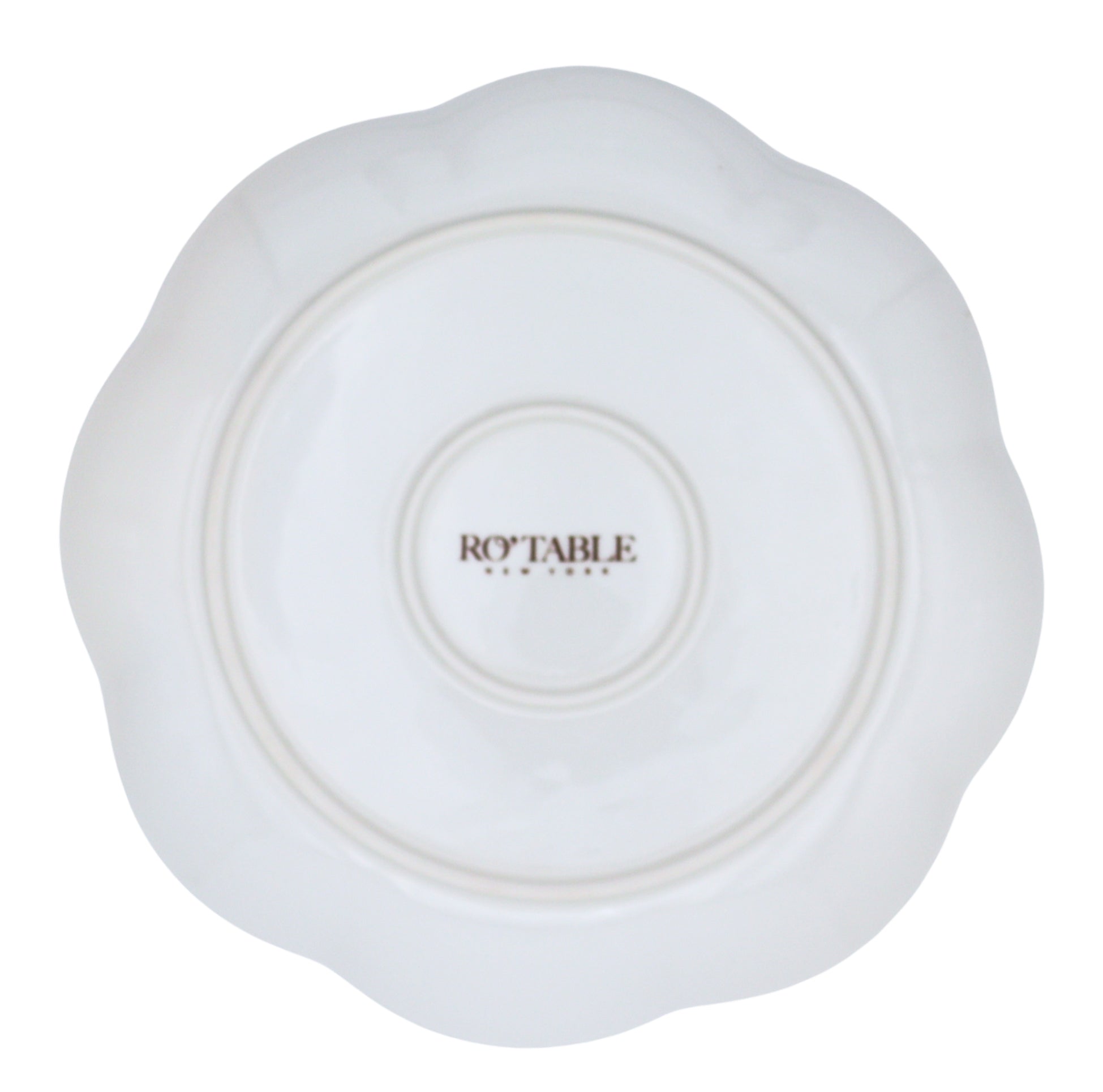 Fabled Flora Scalloped Dinner Plate - Case of 12 Plates (+3 Bonus Plates)