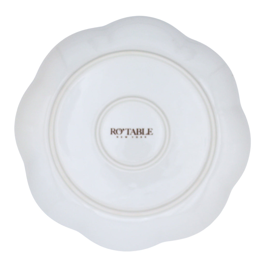 Fabled Flora Scalloped Starter Plate - Case of 12 Plates (+3 Bonus Plates)