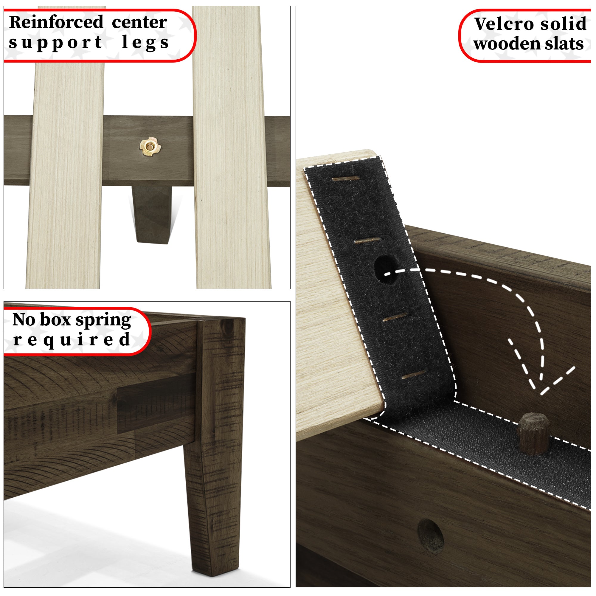 Sierra Solid Wood Bed Frame