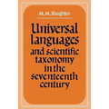 Universal Languages and Scientific Taxonomy in the Seventeenth Century - Paperback
