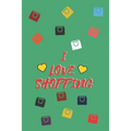 I Love Shopping: Cute Shopping List, 110 PAGES - Paperback