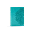 KJV Large Print Compact Reference Bible, Teal Leathertouch - Imitation Leather